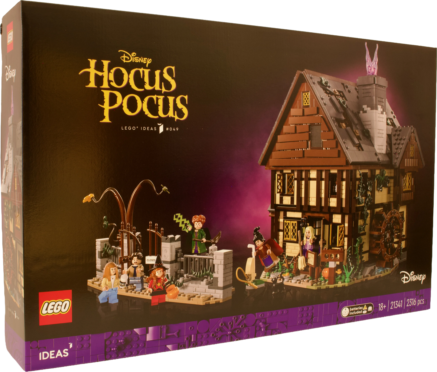 LEGO® Ideas Disneys Hokus Pokus: Sanderson-søstrenes hytte (21341)