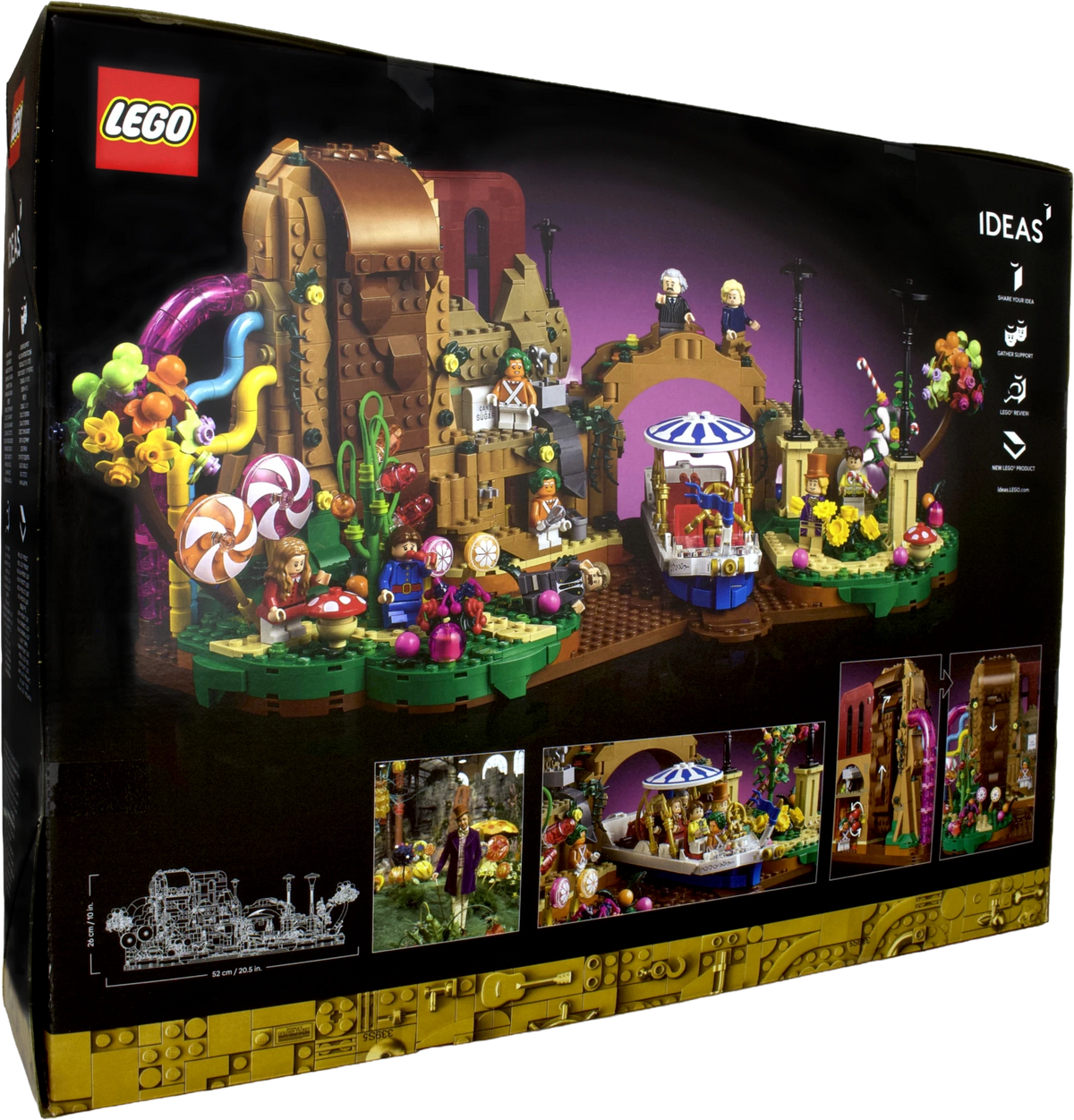 LEGO® Ideas Willy Wonka og chokoladefabrikken (21360) - Magnibrique