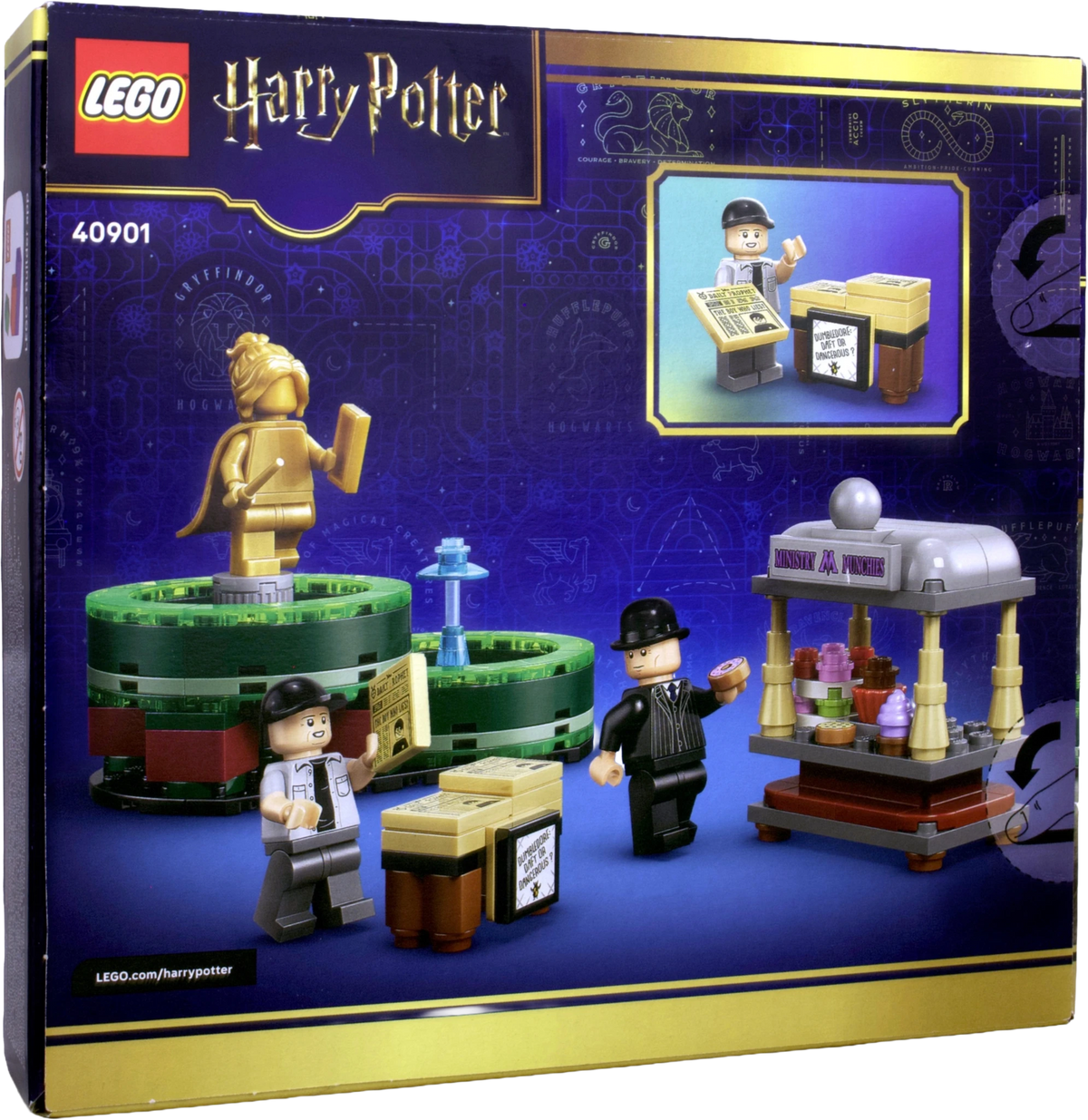 LEGO® Harry Potter™ Stande med ministerie-snacks og Profettidende (40901) - Magnibrique