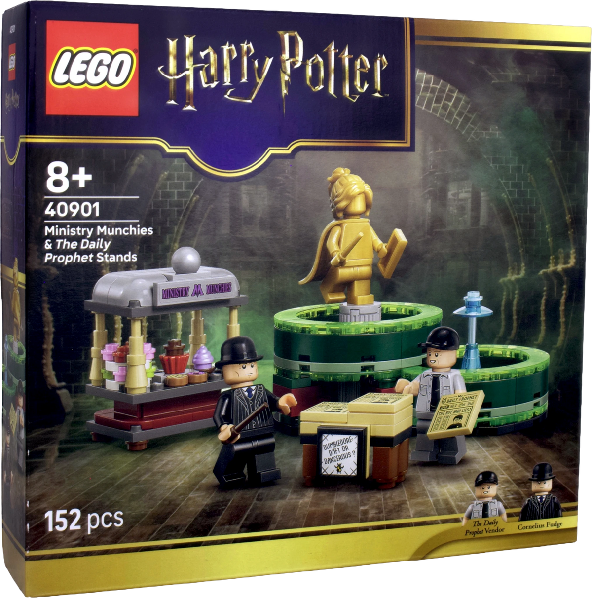 LEGO® Harry Potter™ Stande med ministerie-snacks og Profettidende (40901) - Magnibrique