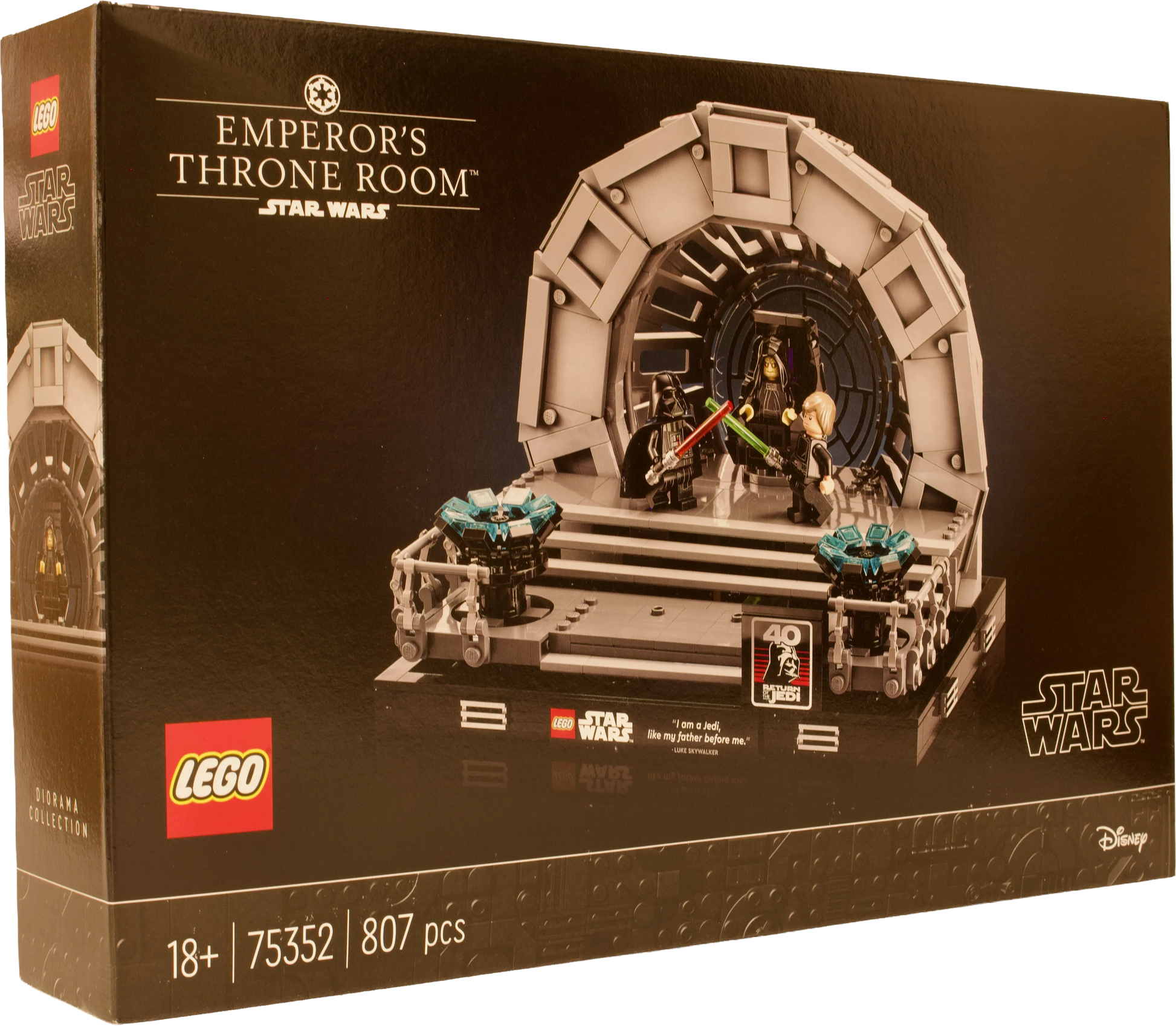 LEGO® Star Wars™ – forside af æsken med Kejserens tronsal™ dioramaet